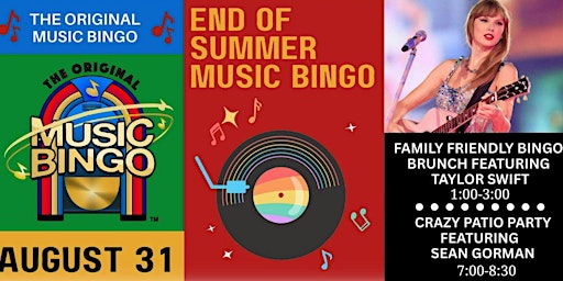 Image principale de End of Summer Music Bingo