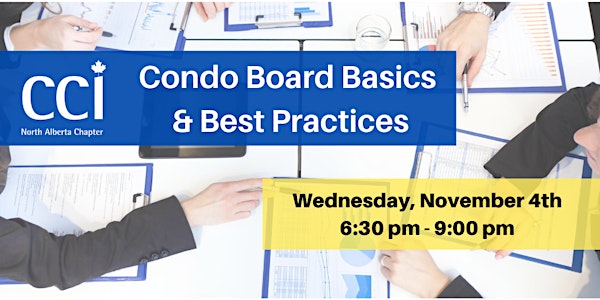 Condo Board Basics & Best Practices (CCI Webinar)
