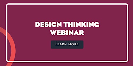 Design Thinking Webinar primary image