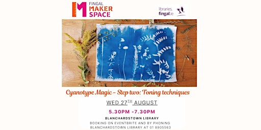 Imagen principal de CANCELLED Cyanotype Magic - Step Two: Toning Techniques (Adult event)