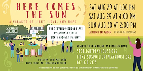 Here Comes The Sun - a Cabaret of Light, Love and Hope primary image