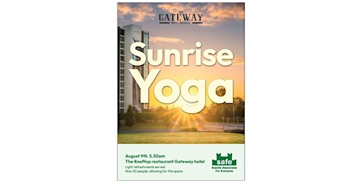Sunrise Yoga hosted by SAFE Castlebellingham and The Gateway Hotel primary image