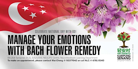 Hauptbild für Manage your Emotion with Flower Remedies FREE TALK