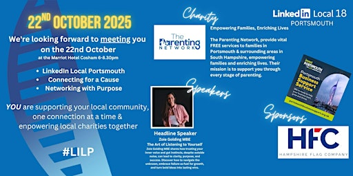 LinkedIn Local Portsmouth #18 - 22nd Oct 2025 primary image