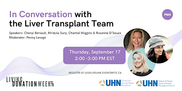 In Conversation with the Liver Transplant Team (PM4)