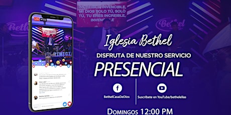 Imagen principal de Servicio Presencial Ministerios Bethel Casa De Dios