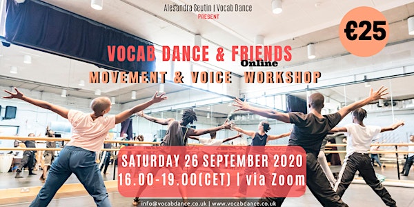 Vocab Dance & Friends Online  - Movement & Voice Workshop
