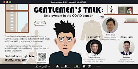 Gentlemen's Talk: Employment in the Covid Session primary image