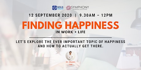 [FREE] Finding Happiness in Work+Life - ZOOM + FB LIVE primary image