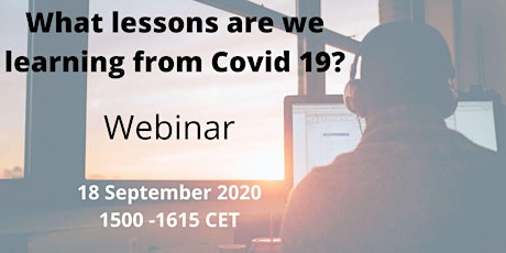What lessons are we learning from Covid 19?