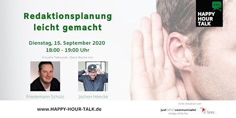 Hauptbild für HAPPY HOUR TALK - Redaktionsplanung leicht gemacht