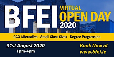 Virtual Open Day (31st Aug) - Blackrock Further Education Institute (BFEI)