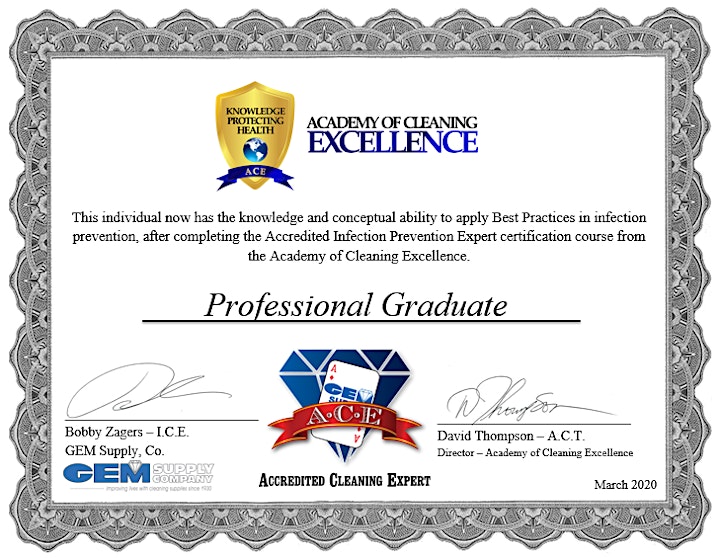 Accredited Infection Prevention Expert * 11/30 * LIVE Remote Learning image