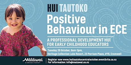HUI TAUTOKO Positive Behaviour in ECE Central Otago primary image