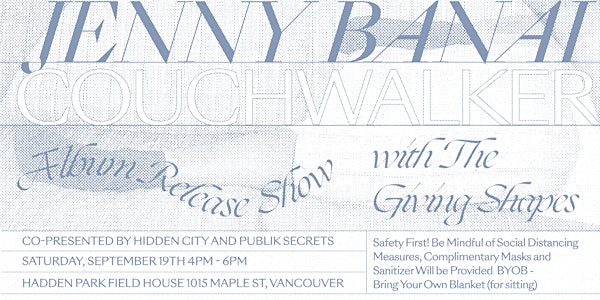 JENNY BANAI - Album Release Concert w/ THE GIVING SHAPES