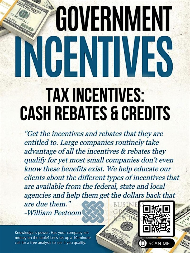 
		Are You Taking Advantage of Cash Flow Tax Incentive Recovery? Live! Webinar image
