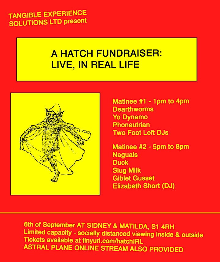 'A Hatch Fundraiser: Live in Real Life' image