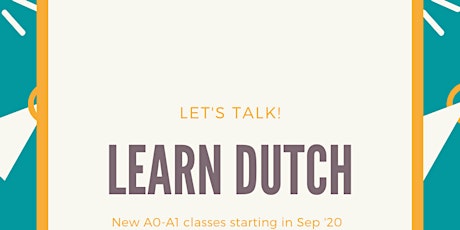 Primaire afbeelding van Information session, Dutch language for beginners (A1 and A2) 17:30-18:15