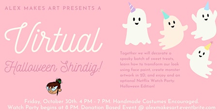 Virtual Halloween Shindig with Alex Makes Art primary image