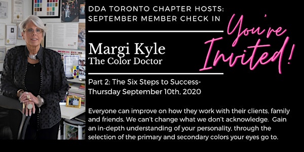 DDA Toronto Chapter- September Member Check In