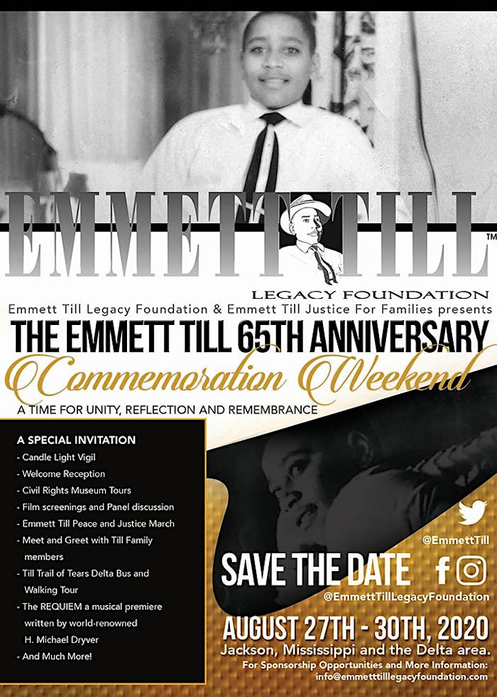 Emmett Till 65th Anniversary Commemoration Weekend 2020 image