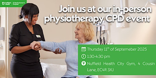 Image principale de In-person physiotherapy CPD event