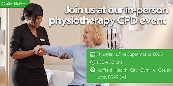 In-person physiotherapy CPD event
