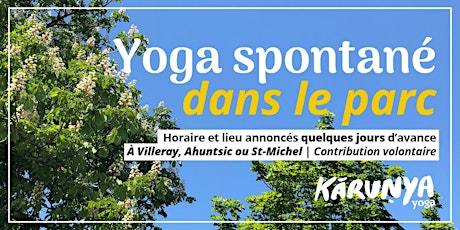 Yoga  dans le parc Henri-Julien, jeudi 27/08 de 18h à 19h primary image
