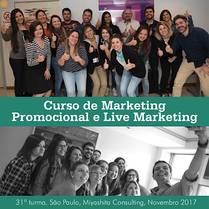 Imagem do evento Curso de Marketing Promocional e Live Marketing - 36ª turma. Em São Paulo