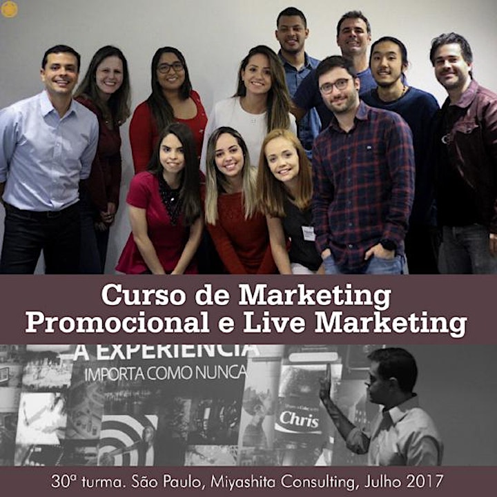 Imagem do evento Curso de Marketing Promocional e Live Marketing - 36ª turma. Em São Paulo