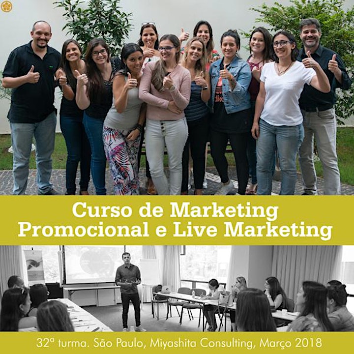 Imagem do evento Curso de Marketing Promocional e Live Marketing - 36ª turma. Em São Paulo