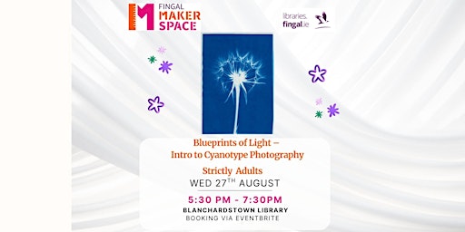 Imagen principal de Blueprints of Light - Intro to Cyanotype Photography for Adults