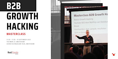 Masterclass: B2B Growth Hacking - [coronaproof live event]