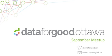 Data for Good Ottawa | September Meetup primary image