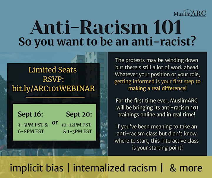Anti-Racism Webinar 101 image