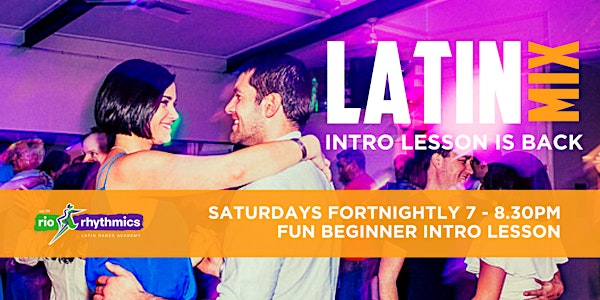 Saturday Night Latin Dance Intro Lessons! All Welcome