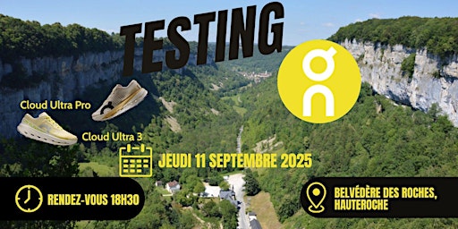 Image principale de Testing ON Running x Running Conseil Jura