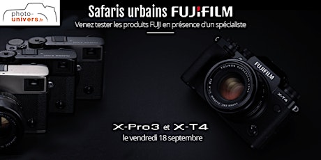 Image principale de Safari urbain FUJI X-Pro3 / X-T4