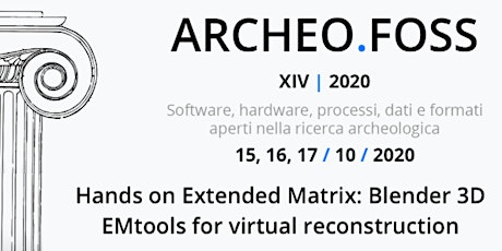 Immagine principale di Hands on Extended Matrix: Blender 3D EMtools for virtual reconstruction 