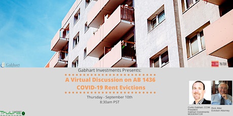 A Virtual Discussion on AB 1436  COVID-19 Rent Evictions primary image