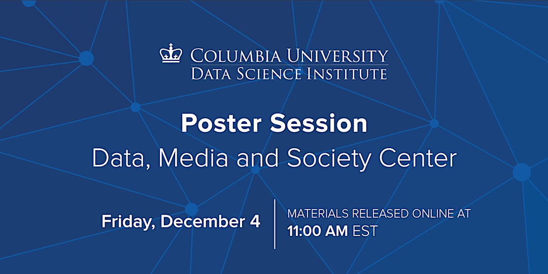 Data, Media and Society Poster Session