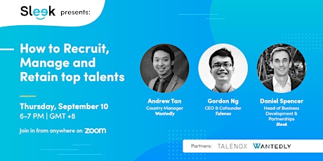 Sleek Presents: How to Recruit, Manage and Retain top talents