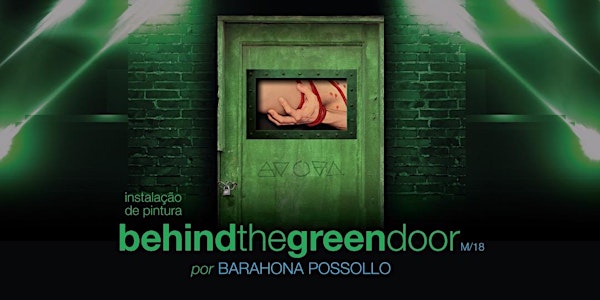 Behind the Green Door - Instalação de pintura - Painting Installation