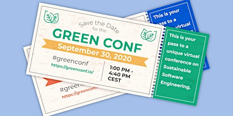Primaire afbeelding van GreenConf : Sustainable software engineering today !