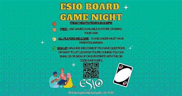 Immagine principale di ESIO BOARD GAME NIGHT!