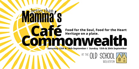 Cafe Commonwealth (Better Than Mamma's)  -   3-4pm  / SUNDAY 13th SEPTEMBER primary image