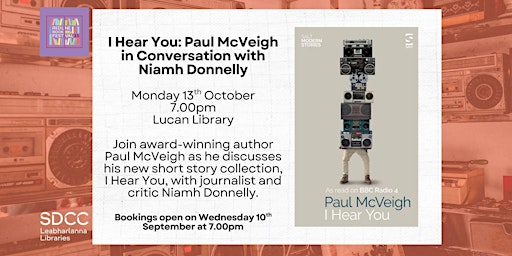 I Hear You: Paul McVeigh in Conversation with Niamh Donnelly primär bild