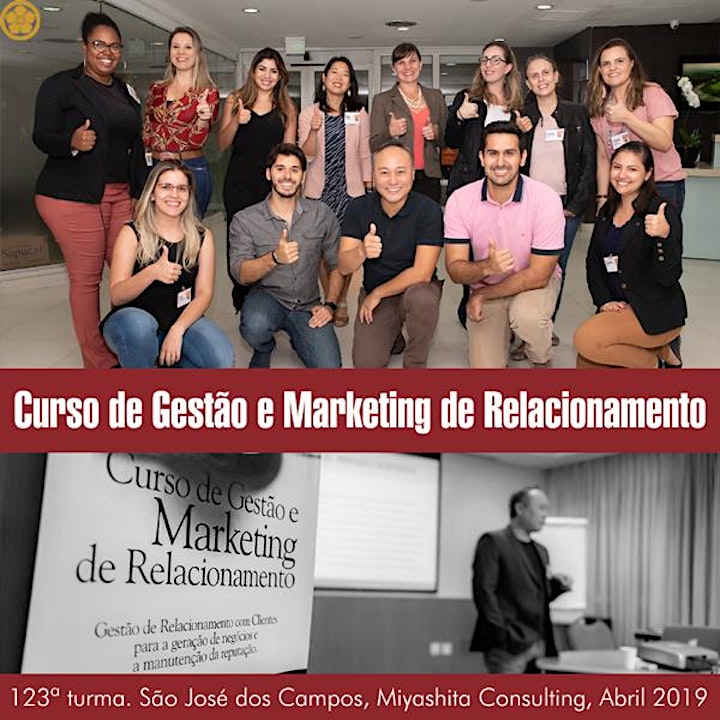 
		Imagem do evento Curso de Gestão e Marketing de Relacionamento - 130ª turma. Em São Paulo
