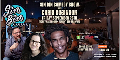 Image principale de Sin Bin Comedy Show with Chris Robinson - Bradford