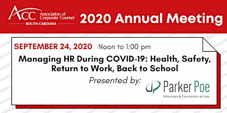 Managing HR During COVID-19: Health, Safety, Return to Work, Back to School primary image